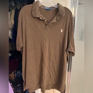Ralph Lauren Polo Tee. Size XL. Brown.